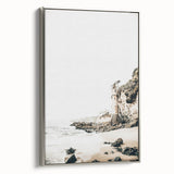 Framed canvas depicting a vintage landscape painting with vibrant summer hues, ideal for living room decor.