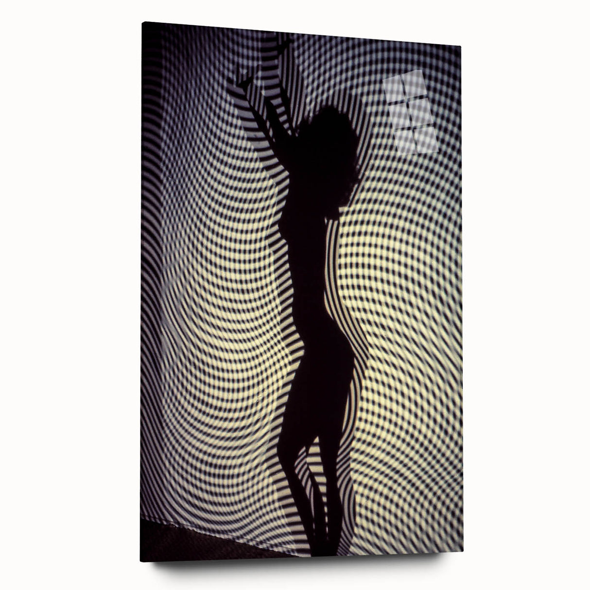 Patterned Rhythm – Emotive Silhouette Wall Art with Optical Vibes