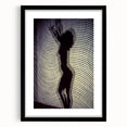 Patterned Rhythm – Emotive Silhouette Wall Art with Optical Vibes