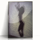 Patterned Rhythm – Emotive Silhouette Wall Art with Optical Vibes