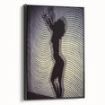 Patterned Rhythm – Emotive Silhouette Wall Art with Optical Vibes