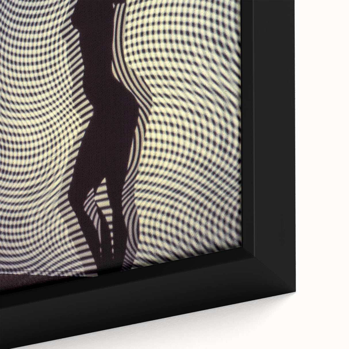 Patterned Rhythm – Emotive Silhouette Wall Art with Optical Vibes