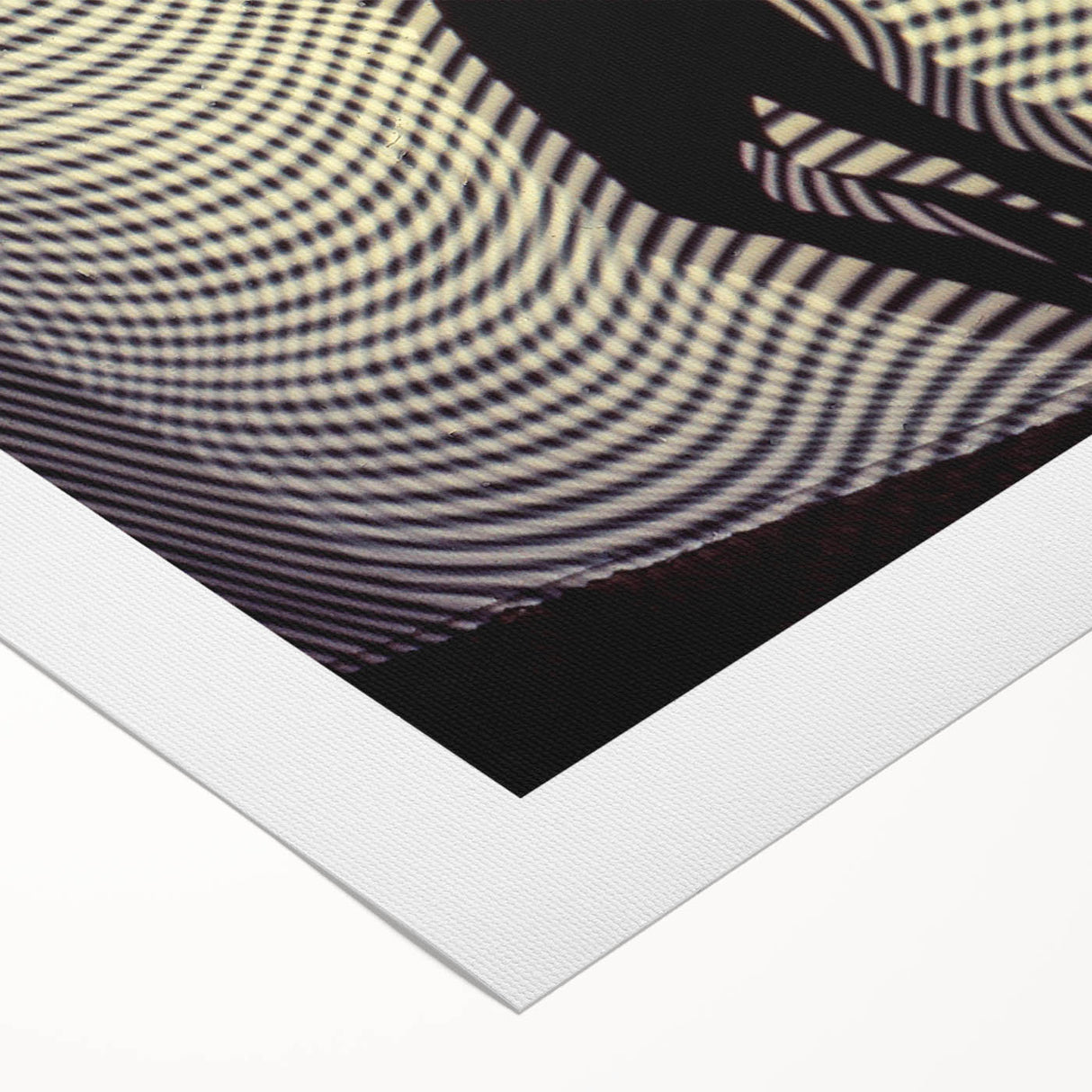 Patterned Rhythm – Emotive Silhouette Wall Art with Optical Vibes