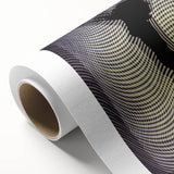 Patterned Rhythm – Emotive Silhouette Wall Art with Optical Vibes