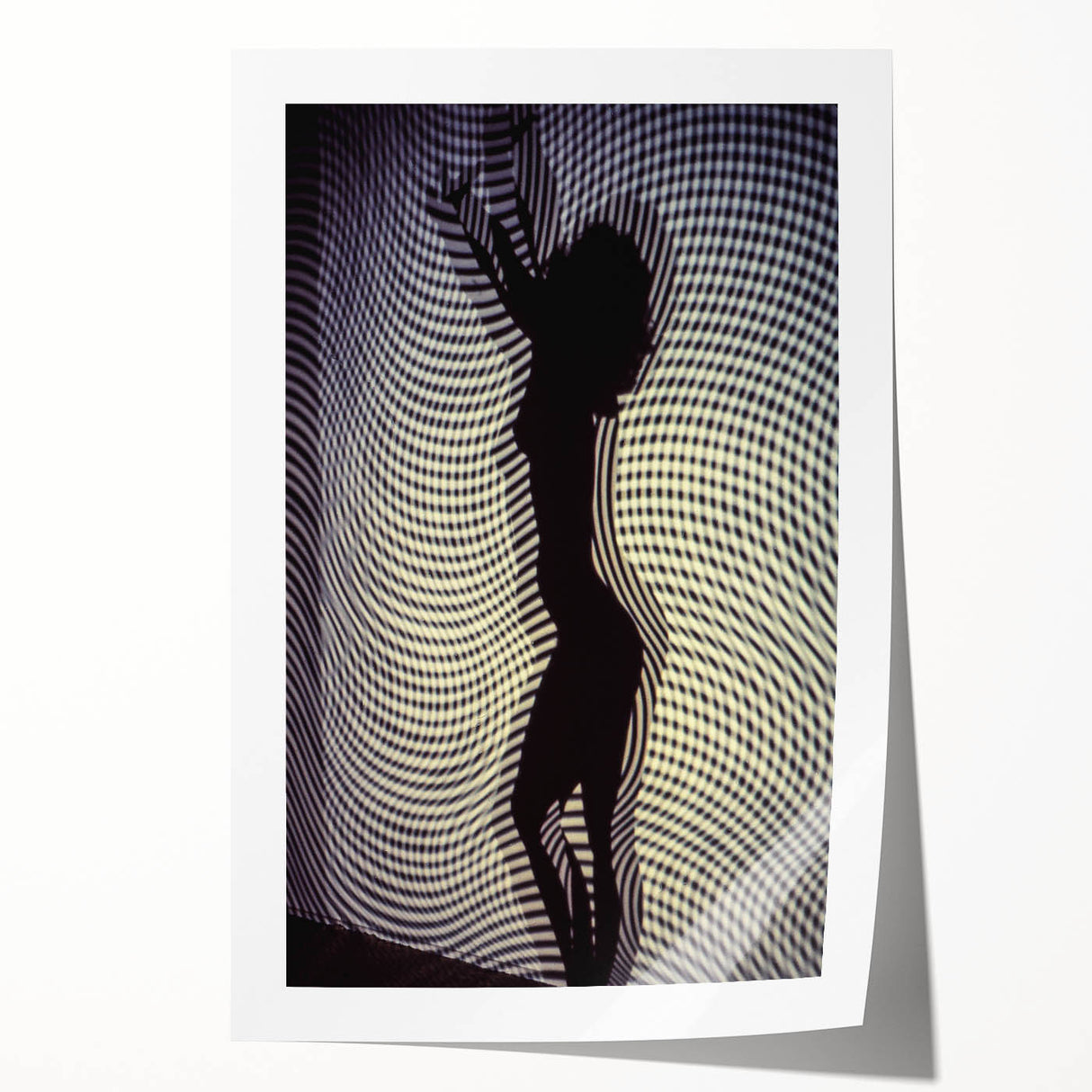 Patterned Rhythm – Emotive Silhouette Wall Art with Optical Vibes