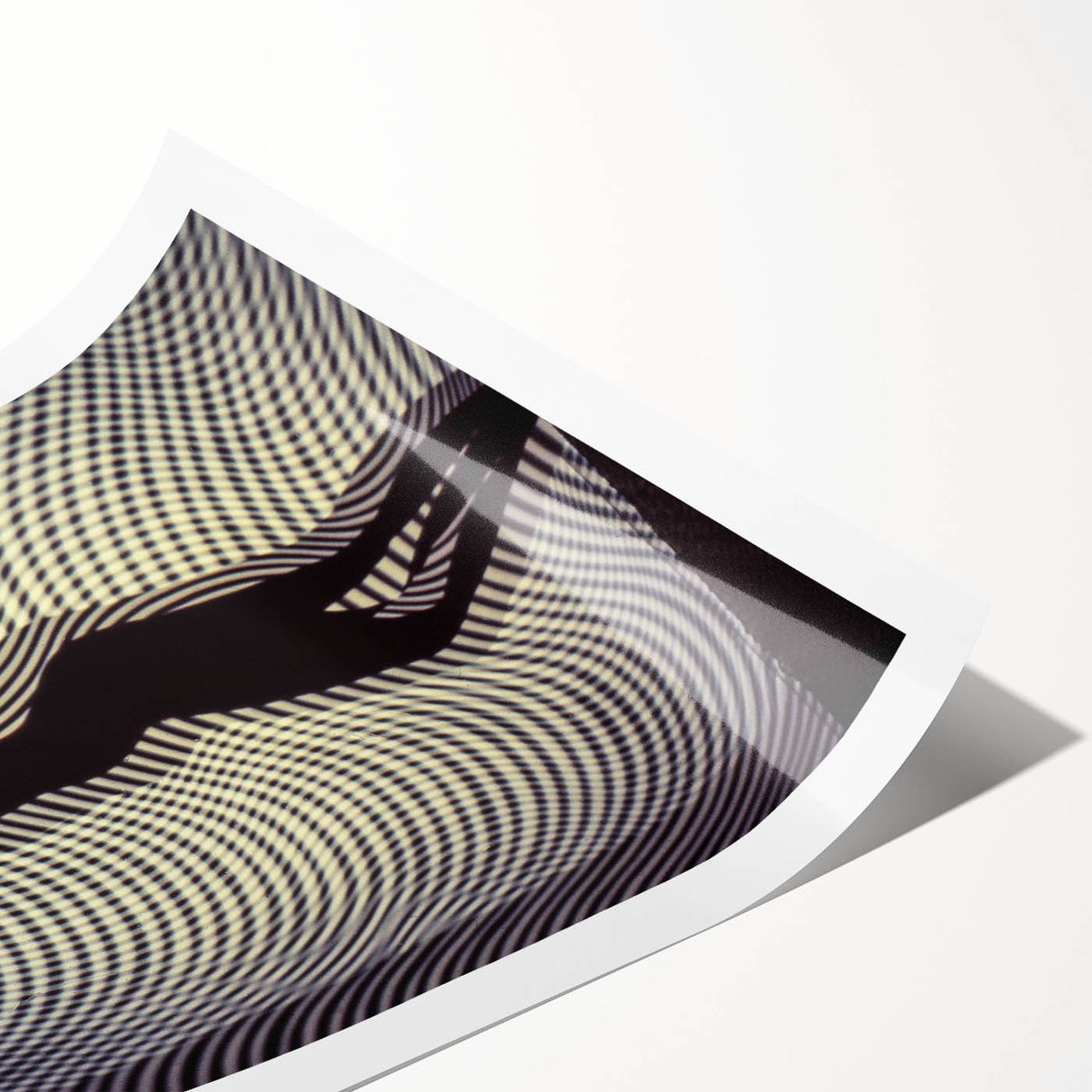 Patterned Rhythm – Emotive Silhouette Wall Art with Optical Vibes