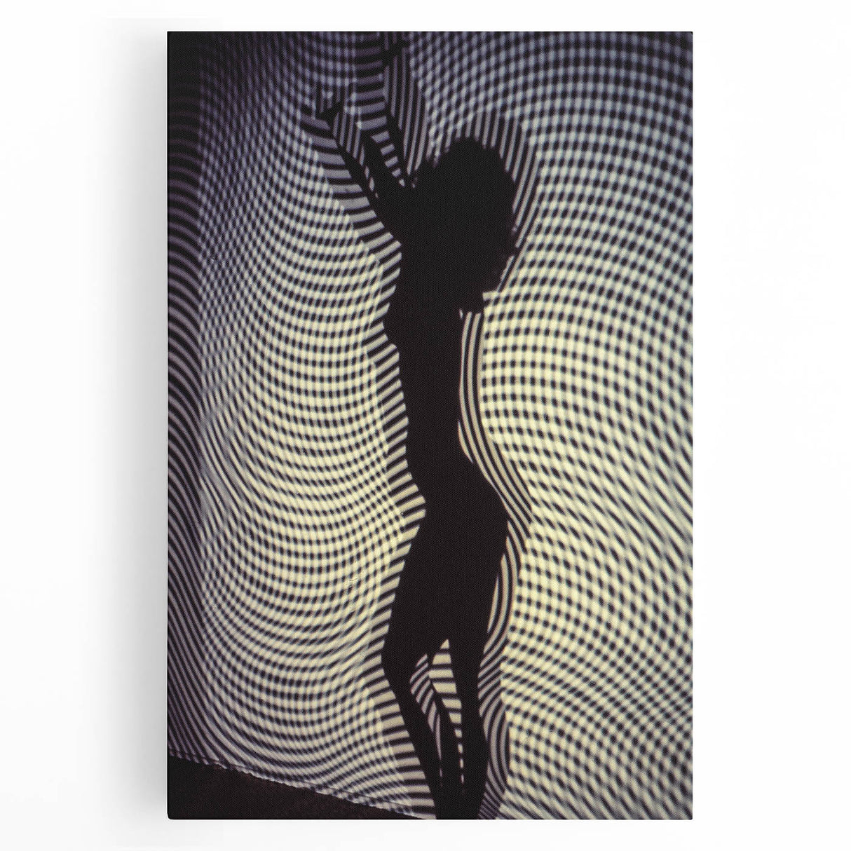 Patterned Rhythm – Emotive Silhouette Wall Art with Optical Vibes