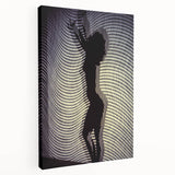 Patterned Rhythm – Emotive Silhouette Wall Art with Optical Vibes