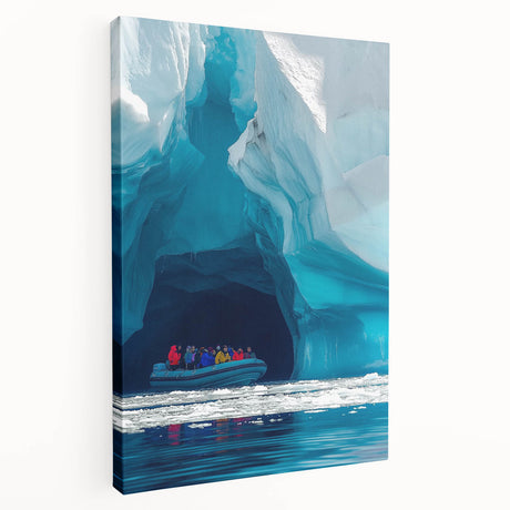 Stretched canvas artwork showcasing a detailed view of intricate cave landscapes, featuring earthy tones and natural textures, perfect for enhancing living spaces with a touch of nature.