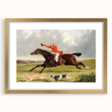 Romanticism Art: "Foxhunting: Encouraging Hounds" by J.F. Herring