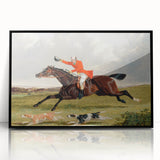 Romanticism Art: "Foxhunting: Encouraging Hounds" by J.F. Herring