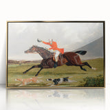 Romanticism Art: "Foxhunting: Encouraging Hounds" by J.F. Herring