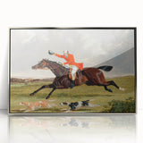 Romanticism Art: "Foxhunting: Encouraging Hounds" by J.F. Herring