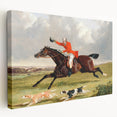 Romanticism Art: "Foxhunting: Encouraging Hounds" by J.F. Herring