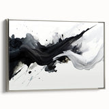 Black and White Abstract Bedroom Wall Art – Framed & Canvas