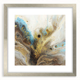 Luxury Gold & Blue Office Wall Art - Abstract Corporate Decor