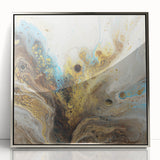 Luxury Gold & Blue Office Wall Art - Abstract Corporate Decor