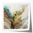 Luxury Gold & Blue Office Wall Art - Abstract Corporate Decor
