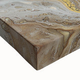 Luxury Gold & Blue Office Wall Art - Abstract Corporate Decor