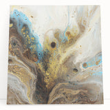 Luxury Gold & Blue Office Wall Art - Abstract Corporate Decor