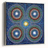 Abstract geometric framed canvas artwork displaying a modern silver design with sharp angles and lines, enhancing contemporary decor aesthetics.