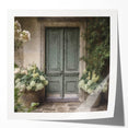 Large floral art on glossy photo print, depicting vibrant flowers, ideal for dining room wall décor.