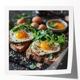 Extra large canvas print featuring a floral design in pastel shades, ideal for dining room or bathroom decor.