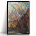 Expressionist Autumn Scene – Vibrant Riverbank Abstract Canvas Art