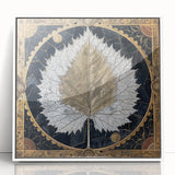 Framed wall art featuring a vibrant floral design with assorted colorful flowers and green leaves, set against a white background. Perfect for home decor.