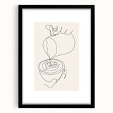 Extra large abstract art print featuring vibrant, colorful textures on a black framed canvas, ideal for living room decor.