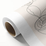 Art deco poster featuring a stylized cocktail, in pastel shades on rolled canvas, ideal for dining room wall art.