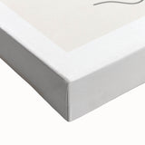 Large art of a black and white landscape painting on stretched canvas, suitable for bedroom wall decor.