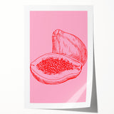 Rolled print of a vibrant fruit-themed artwork, ideal for art wall dining room or classy bathroom wall art.