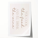 Extra large rolled print of floral art in soft pastel shades, ideal for dining room wall decor.