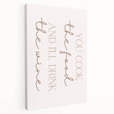 Large stretched canvas featuring a colorful illustration of various vegetables, ideal for kitchen wall art.