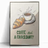 Mid-century modernist art featuring an array of pastries in muted colors on a framed acrylic, ideal for nursery wall art.