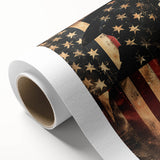 Rustic Cowboy & USA Flag - Patriotic Wall Art for Independence Day