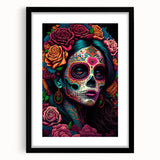 Colorful Catrina Portrait – Day of the Dead Wall Art
