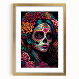 Colorful Catrina Portrait – Day of the Dead Wall Art