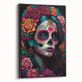 Colorful Catrina Portrait – Day of the Dead Wall Art