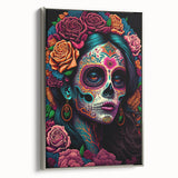 Colorful Catrina Portrait – Day of the Dead Wall Art