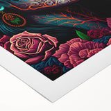 Colorful Catrina Portrait – Day of the Dead Wall Art