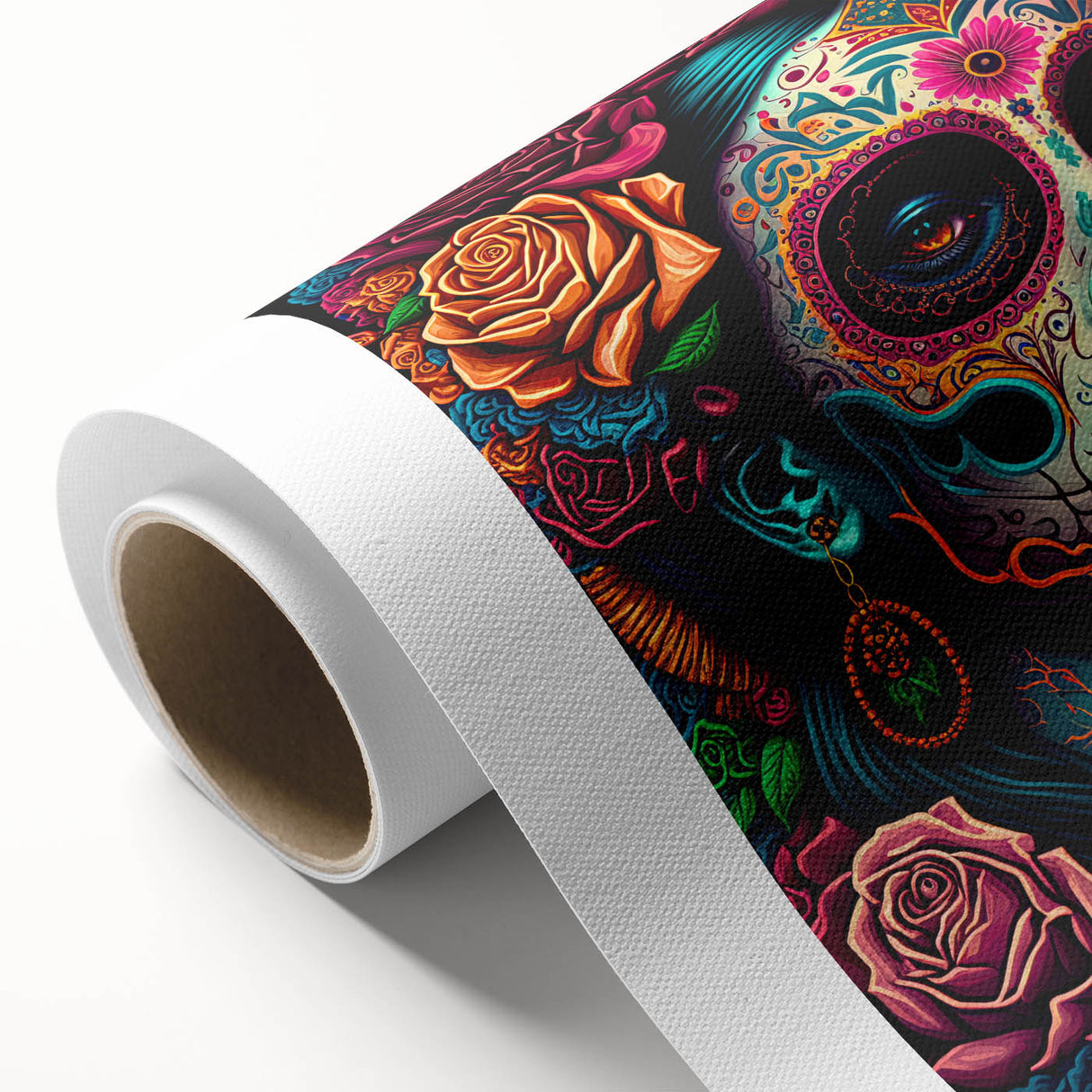 Colorful Catrina Portrait – Day of the Dead Wall Art