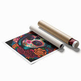 Colorful Catrina Portrait – Day of the Dead Wall Art