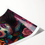 Colorful Catrina Portrait – Day of the Dead Wall Art