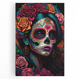 Colorful Catrina Portrait – Day of the Dead Wall Art