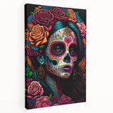 Colorful Catrina Portrait – Day of the Dead Wall Art