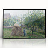 Apple Trees in Éragny, Sunny Morning - Idyllic Landscape by Camille Pissarro