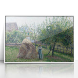 Apple Trees in Éragny, Sunny Morning - Idyllic Landscape by Camille Pissarro