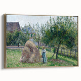 Apple Trees in Éragny, Sunny Morning - Idyllic Landscape by Camille Pissarro